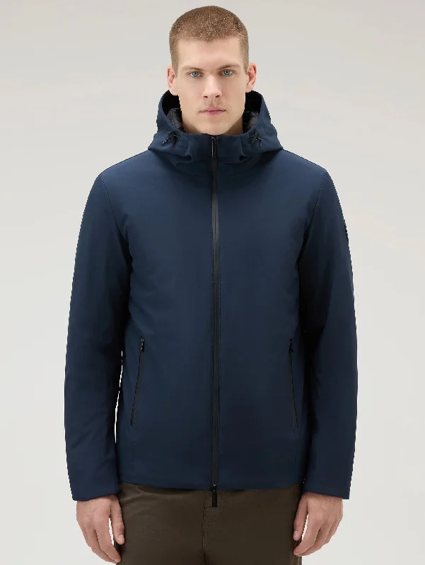 Fresh Comfort Giacca Antivento con Cappuccio Pacific Blu