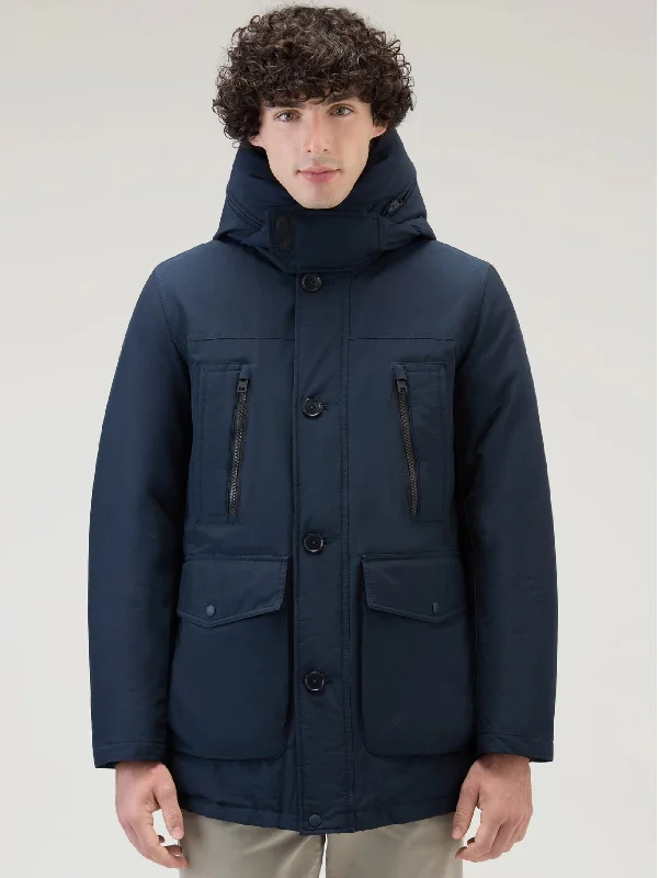 Casual Elegance Parka Arctic in Ramar Cloth Rivisitato Blu