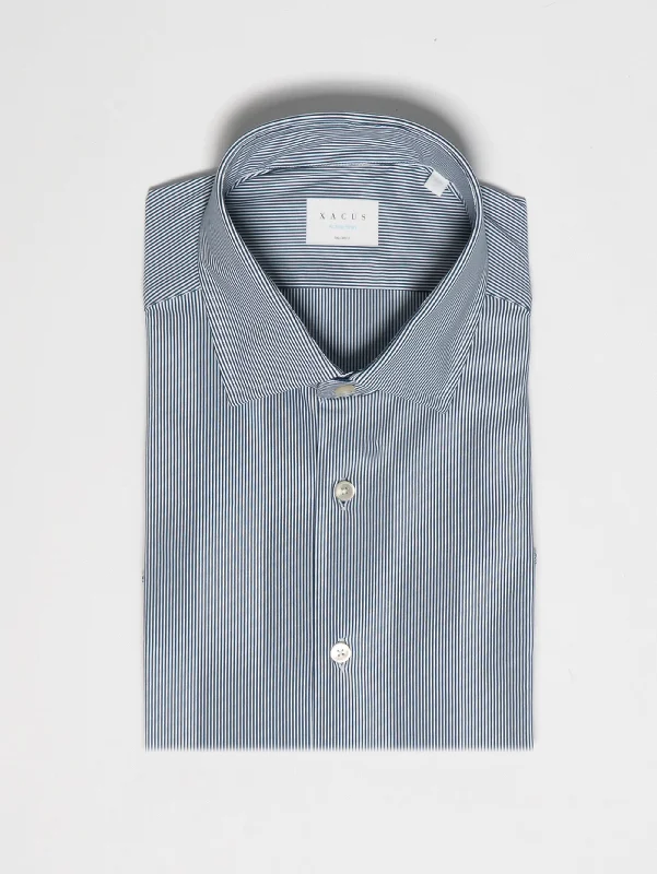 Effortless Style Camicia Active a Righe Bianco/Blu
