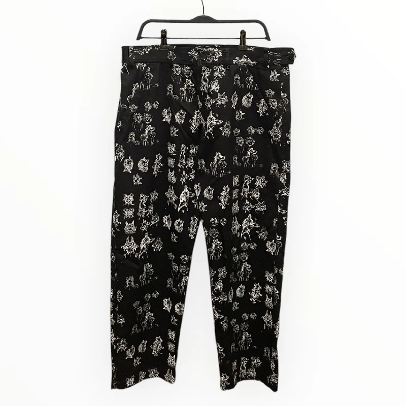 Casual And Versatile COMME des GARCONS SHIRT/Straight Pants/M/Cotton/BLK/All Over Print/ Casual And Versatile COMME des GARCONS SHIRT/Straight Pants/M/Cotton/BLK/All Over Print/