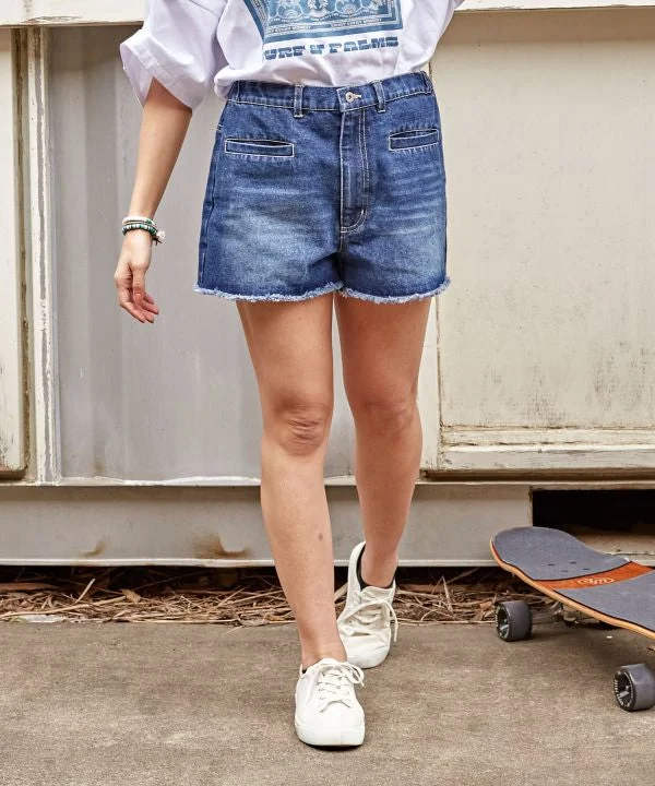 Cozy Chic Trends SURF＆Palms Denim Shorts