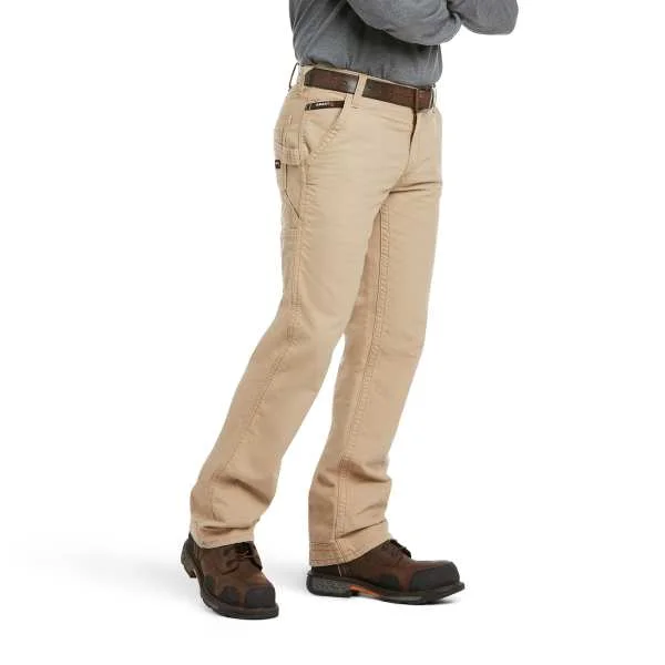 Youthful Street Fashion ARIAT FR M4 KHAKI WORKHORSE CARPENTER PANT