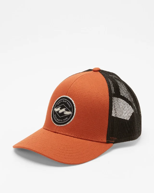 Relaxed Fits Billabong Walled Trucker Hat-Rust