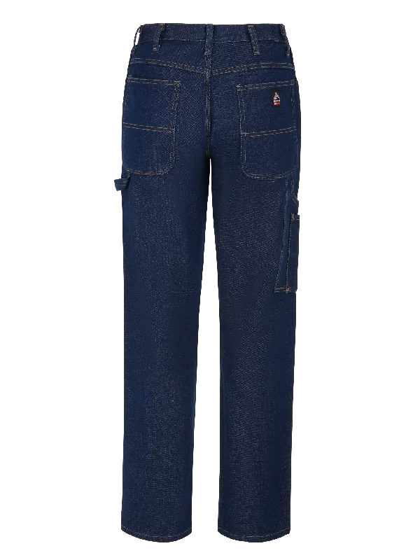 Embroidered Letters Bulwark Stone Wash Denim Dungaree - Cat 2 - (PEJ8) 3rd Color