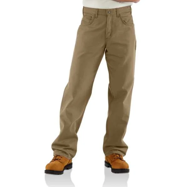 Trendy And Casual CARHARTT FR KHAKI CANVAS DUNGAREES