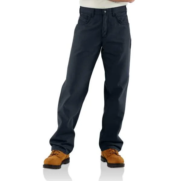 High Street Style CARHARTT FR NAVY CANVAS DUNGAREES