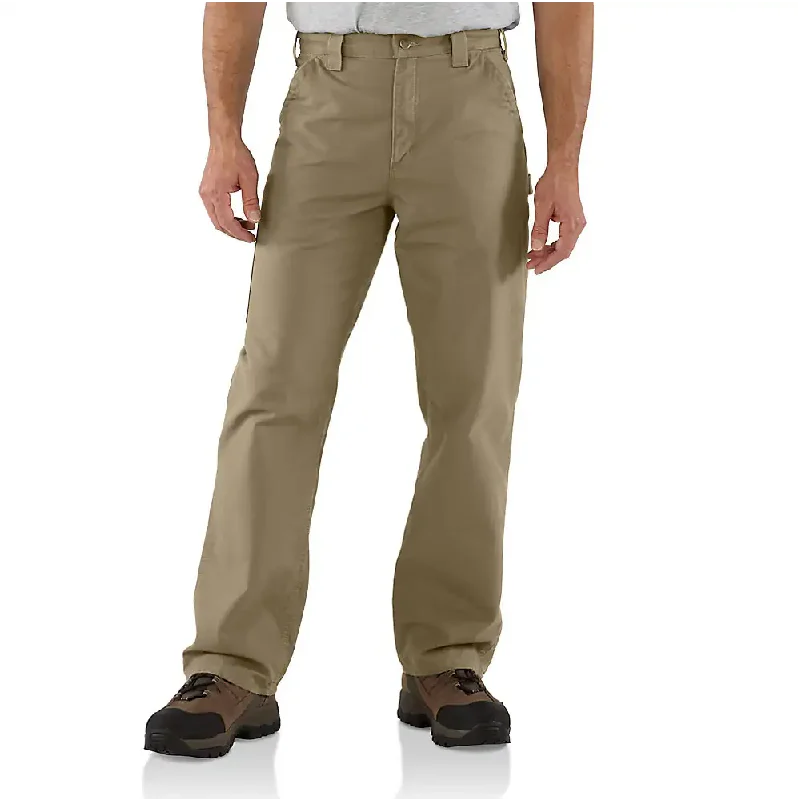 Minimal Style Carhartt Men's Loose Fit Canvas Utility Work Pants - Dark Khaki