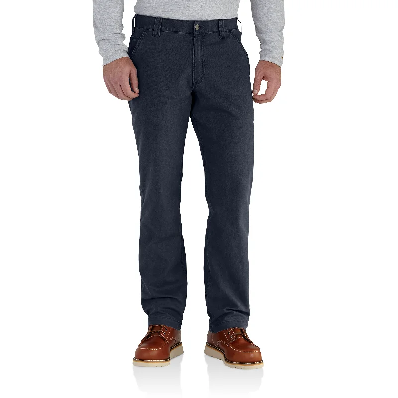 Classic Style Carhartt Men's Rugged Flex® Relaxed Fit Canvas Work Pant - Navy