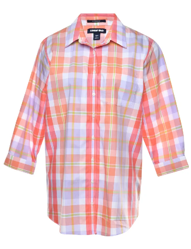 Comfy Chic Checked Shirt - L