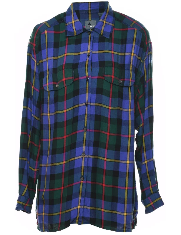 Soft Fabrics Checked Shirt - L