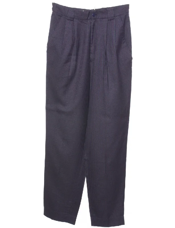 Soft Touch Checked Trousers - W28 L29
