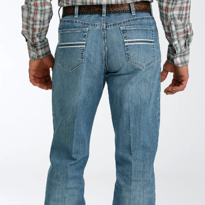 Breezy Outfits Cinch Men's White Label Relaxed Straight Jean in Medium Stonewash
