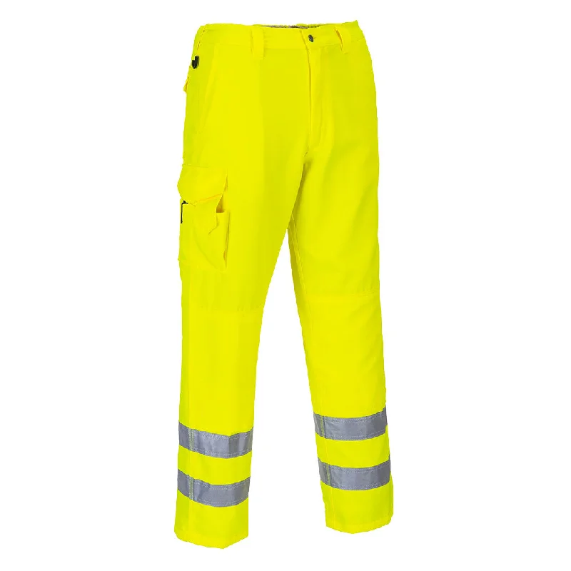 Celebrity Style Portwest Hi-Vis Cargo Pants (E046YET)