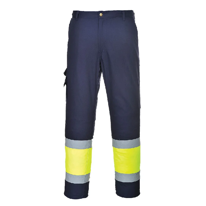 Youthful Style Portwest Hi-Vis Two-Tone Pants (E049YNR)