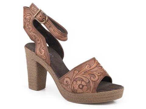Comfy Chic Wear Roper Women's High Tide Tooled Sandal
