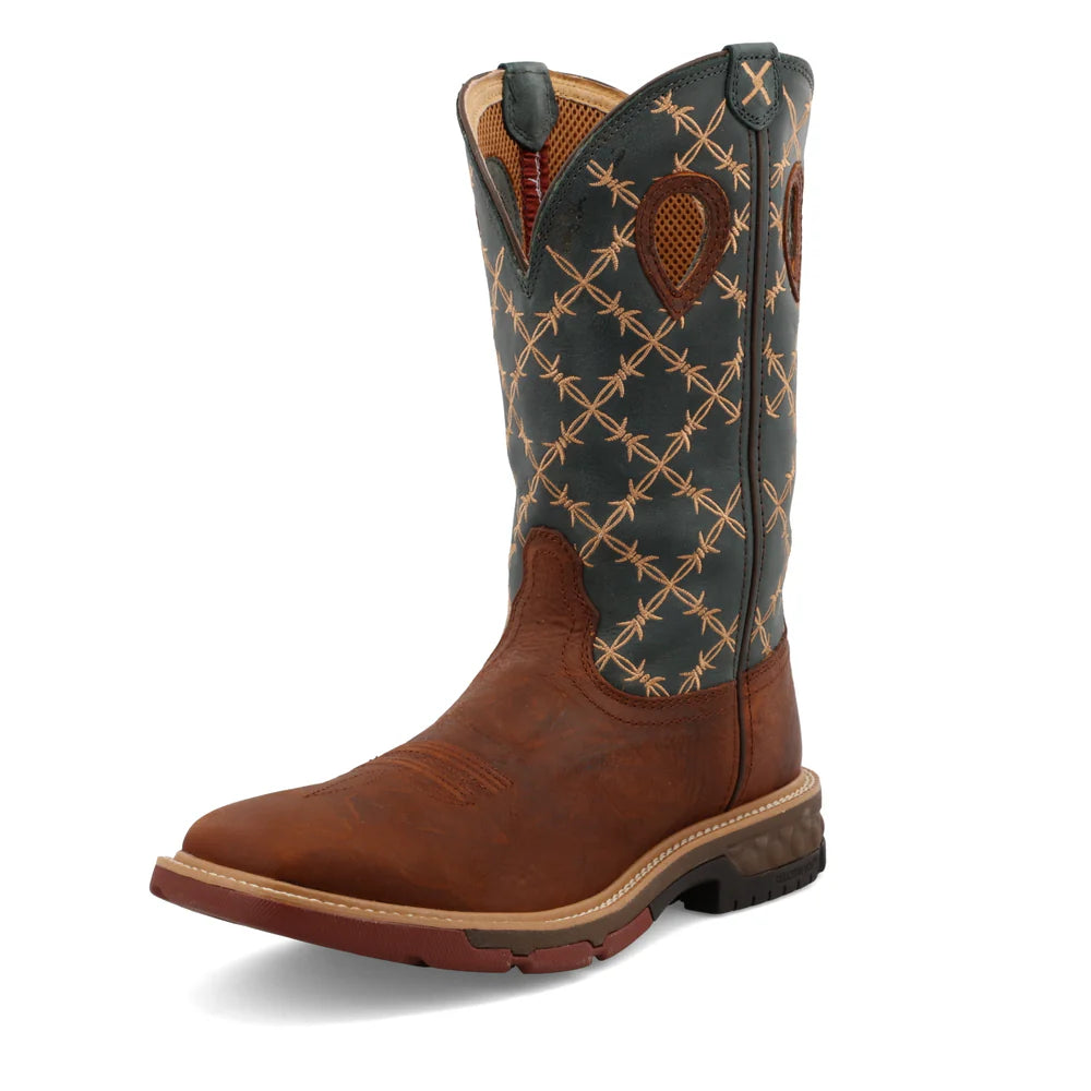 Noble Temperament Twisted X Men's 12" Soft Toe Pull On Work Boot