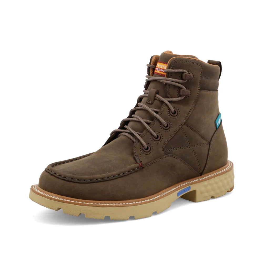 Sports And Leisure Twisted X Men's CellStretch 6"Lace Up Work Boot in Shitake