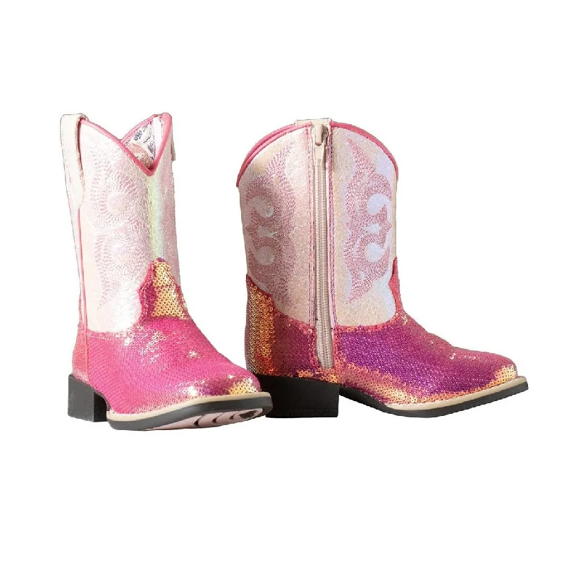 Warm Chic Twister Girl's Pink Krissy Toddler Boot