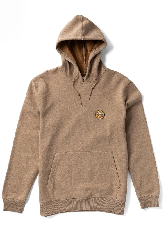 Cool Summer Vissla Solid Sets Eco PO Hoodie Sweatshirt-Rubber Heather